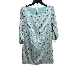 Boutique Shift Dress with Anchors